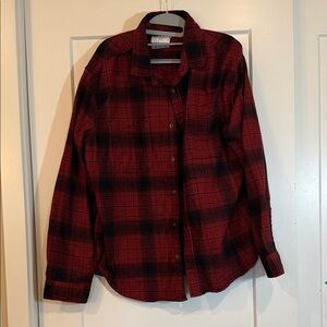 Goodfellow & Co Red and Black Checkered Shirt